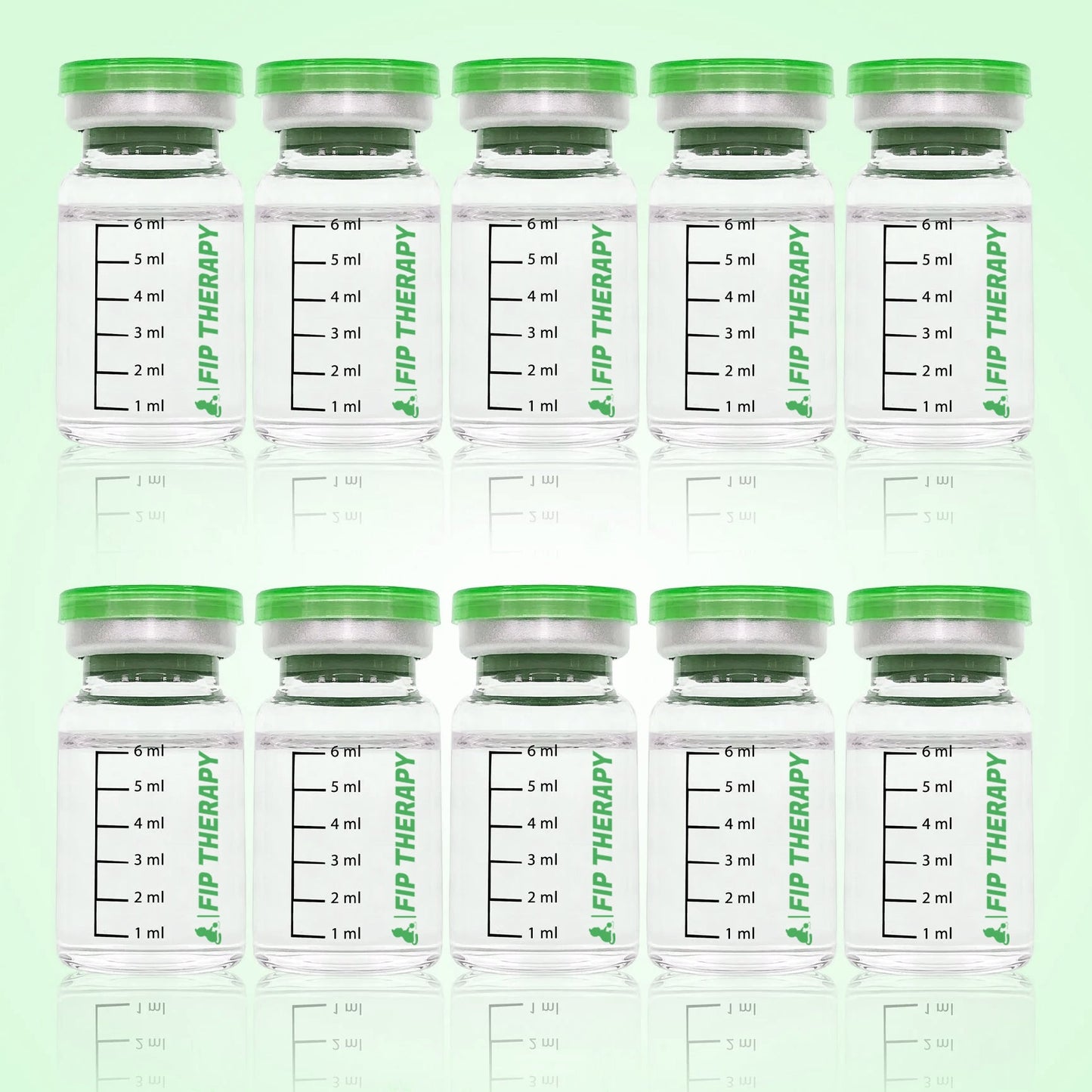 Pack of 10 - Fip Therapy GS441524 - 20mg/ml vials - 6ml - Fip Therapy